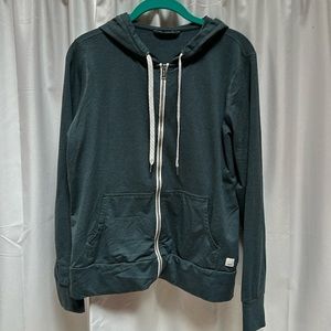 Vuori Halo performance zip up hoodie on green, size medium- basically new!
